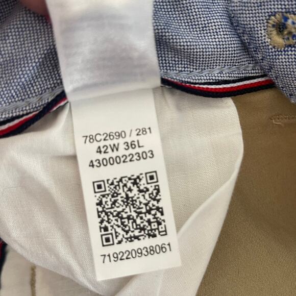 Tommy Hilfiger THFlex Big & Tall Stretch Chino Pants - Mallet Khaki 42 x 36 $70 - Picture 10 of 11